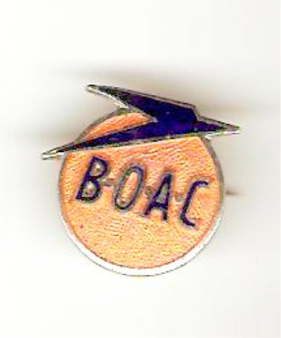 BOAC souvenir badge