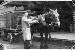 Jack Onley and the Co-op Milk Float in 1962