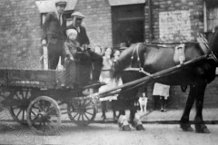 James Bland with his horse & cart in Henley Street